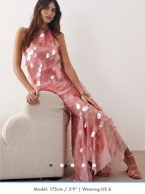 ASOS/ARRANGE embellished shard sequins set